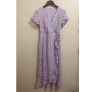 Purple Floral Maxi Dress